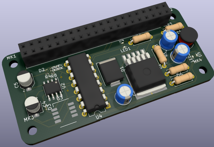 3D Rendering of PCB